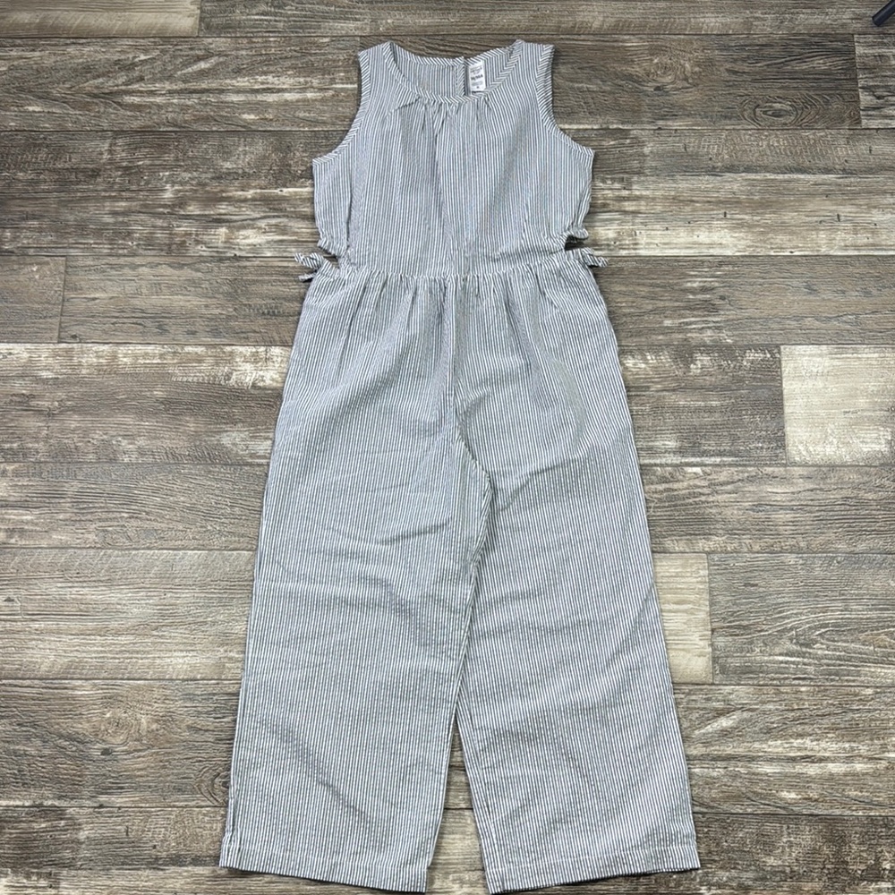 Carter’s Kids Striped Sleeveless Jumpsuit, Size 14